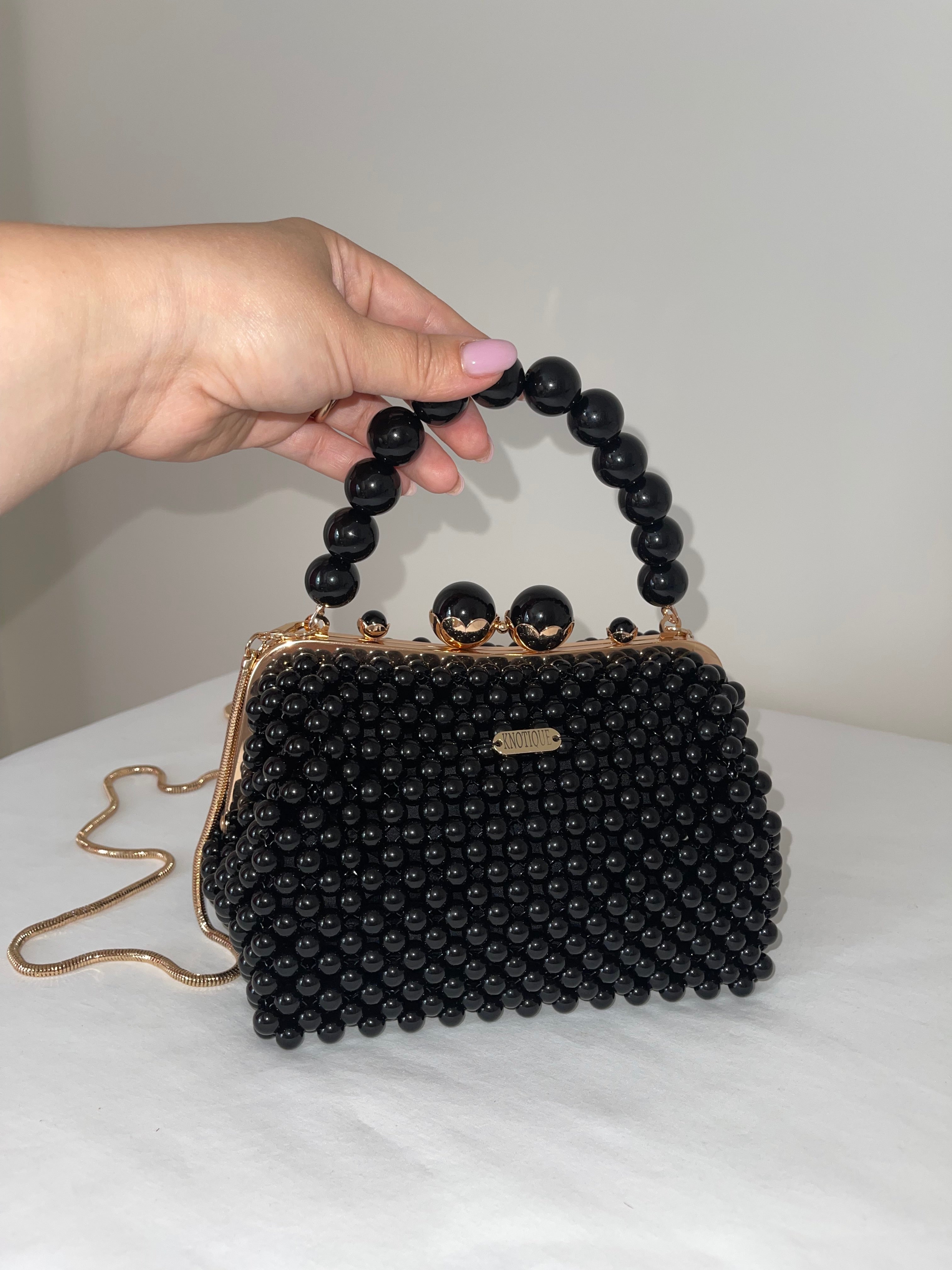 Model “Mia” Beaded Handbag