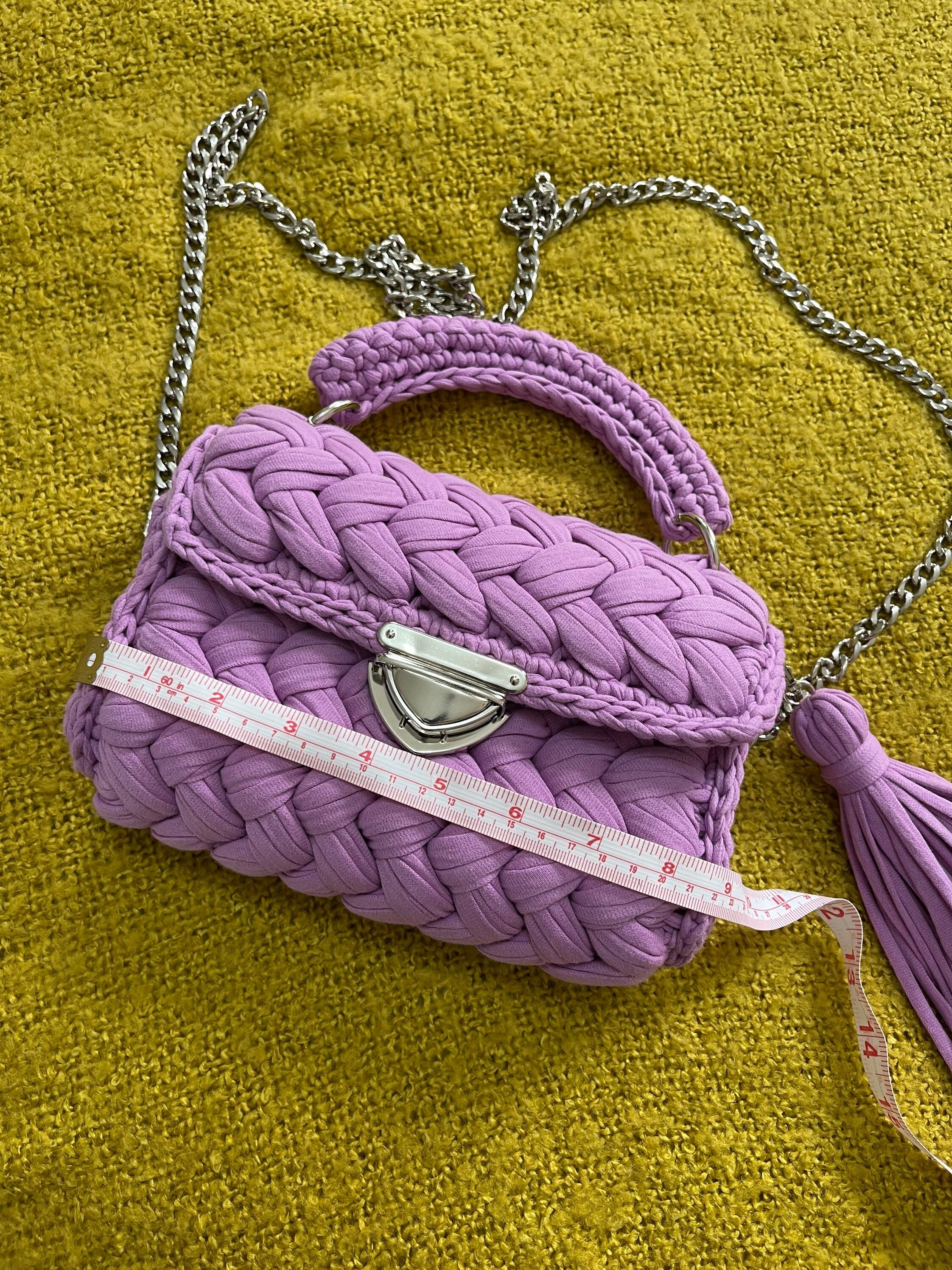 Handbag, crocheted bag, handmade, bag for women, Crossbody bag, Gift for her.