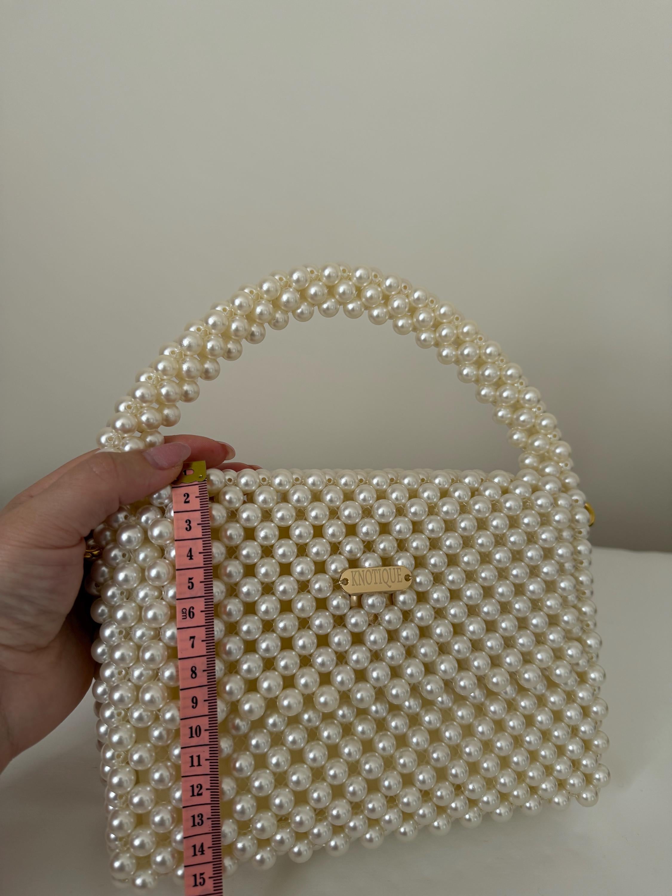 Beads Bag, Pearl Beads Bag, Handmade Bag