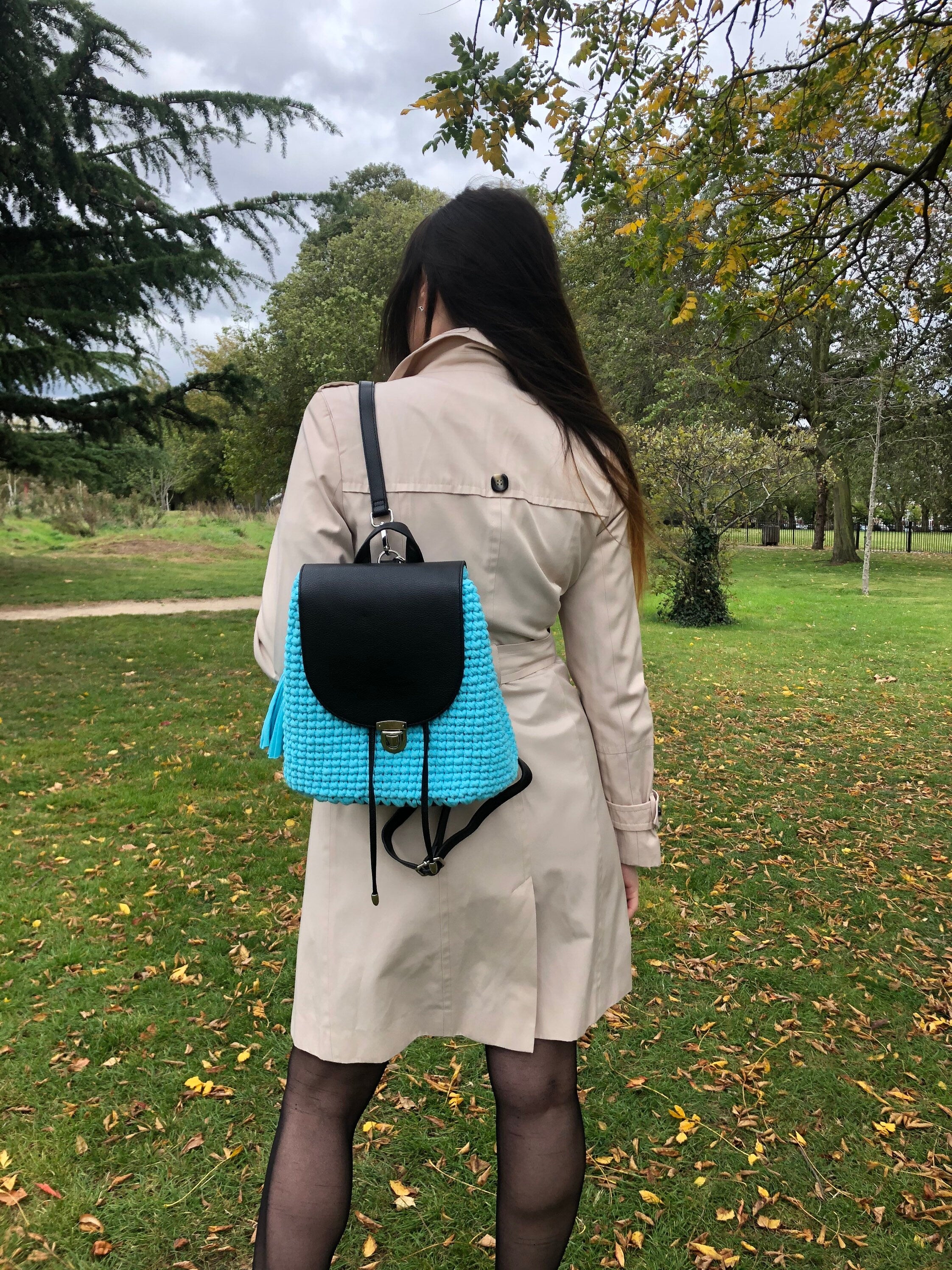 Backpack, Crochet backpack, everyday backpack, HANDMADE