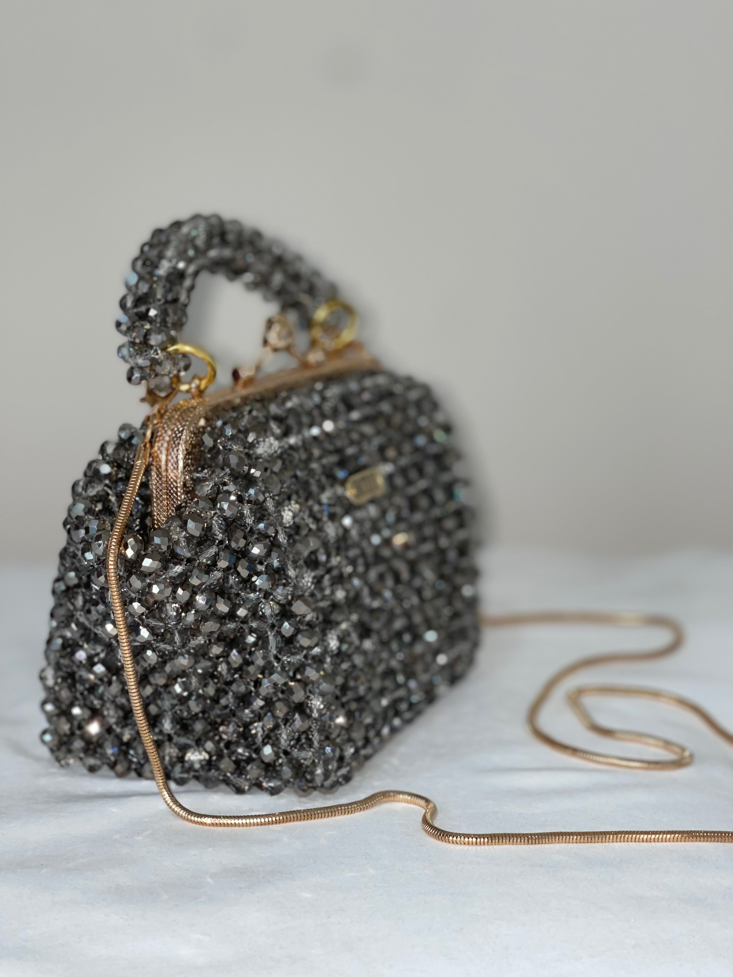 Beads Bag, Crystal Bags, Handmade Bags