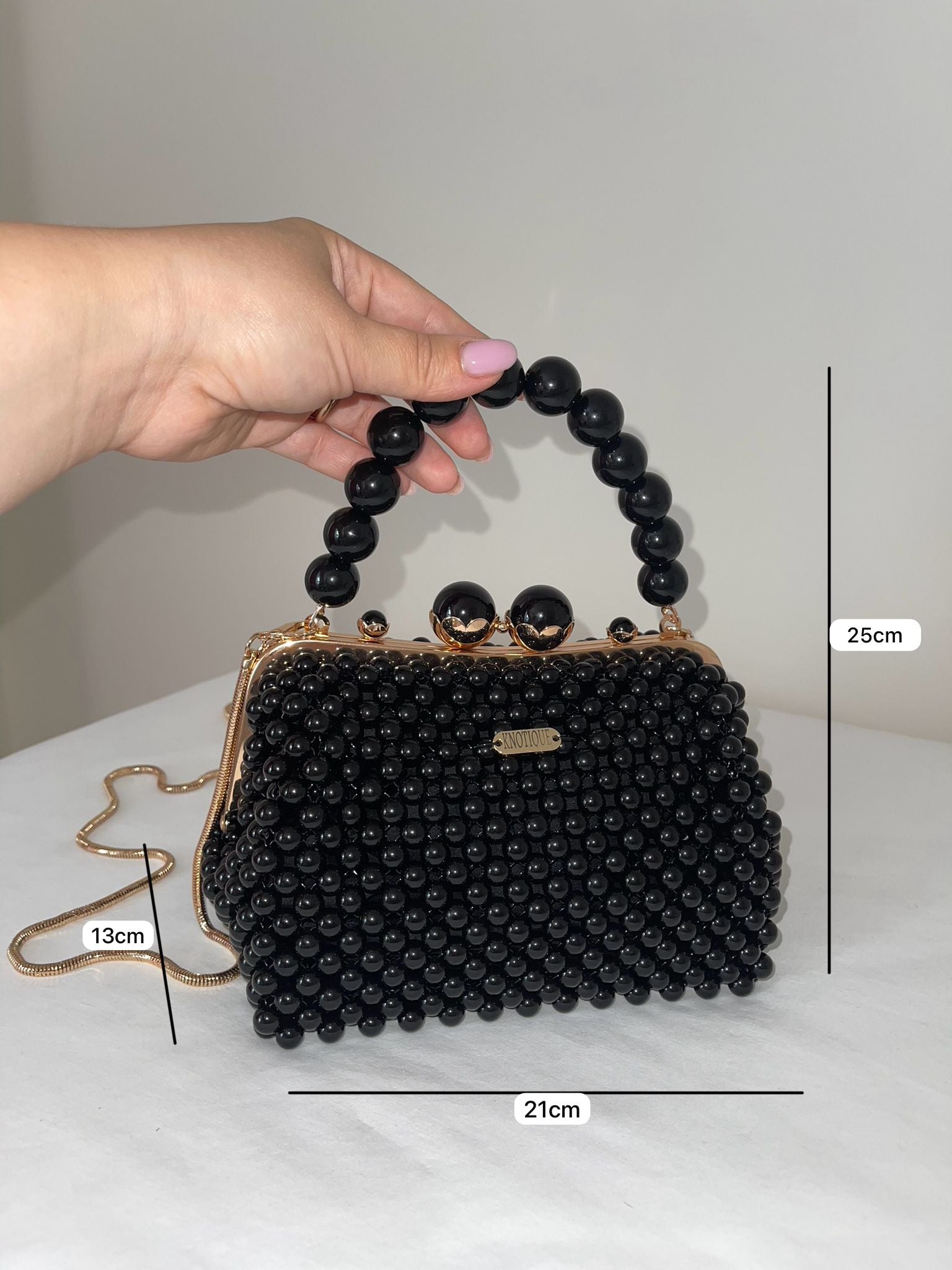 Model “Mia” Beaded Handbag