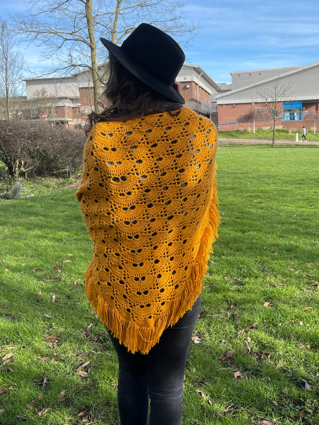 Crochet Shawl, Handmade.