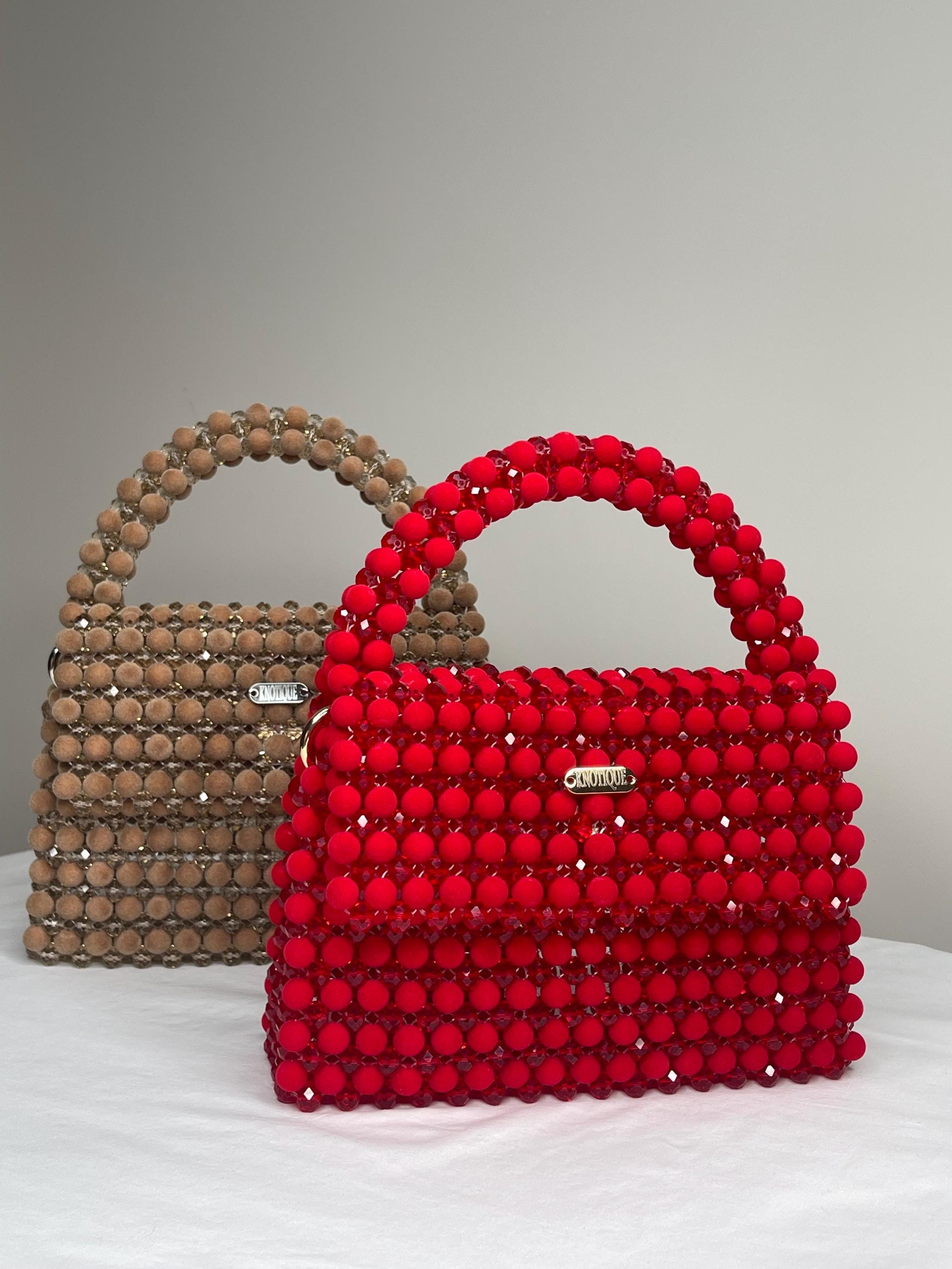 “Eva” Model Bag,                     Handmade Beaded Bag – Bold & Elegant