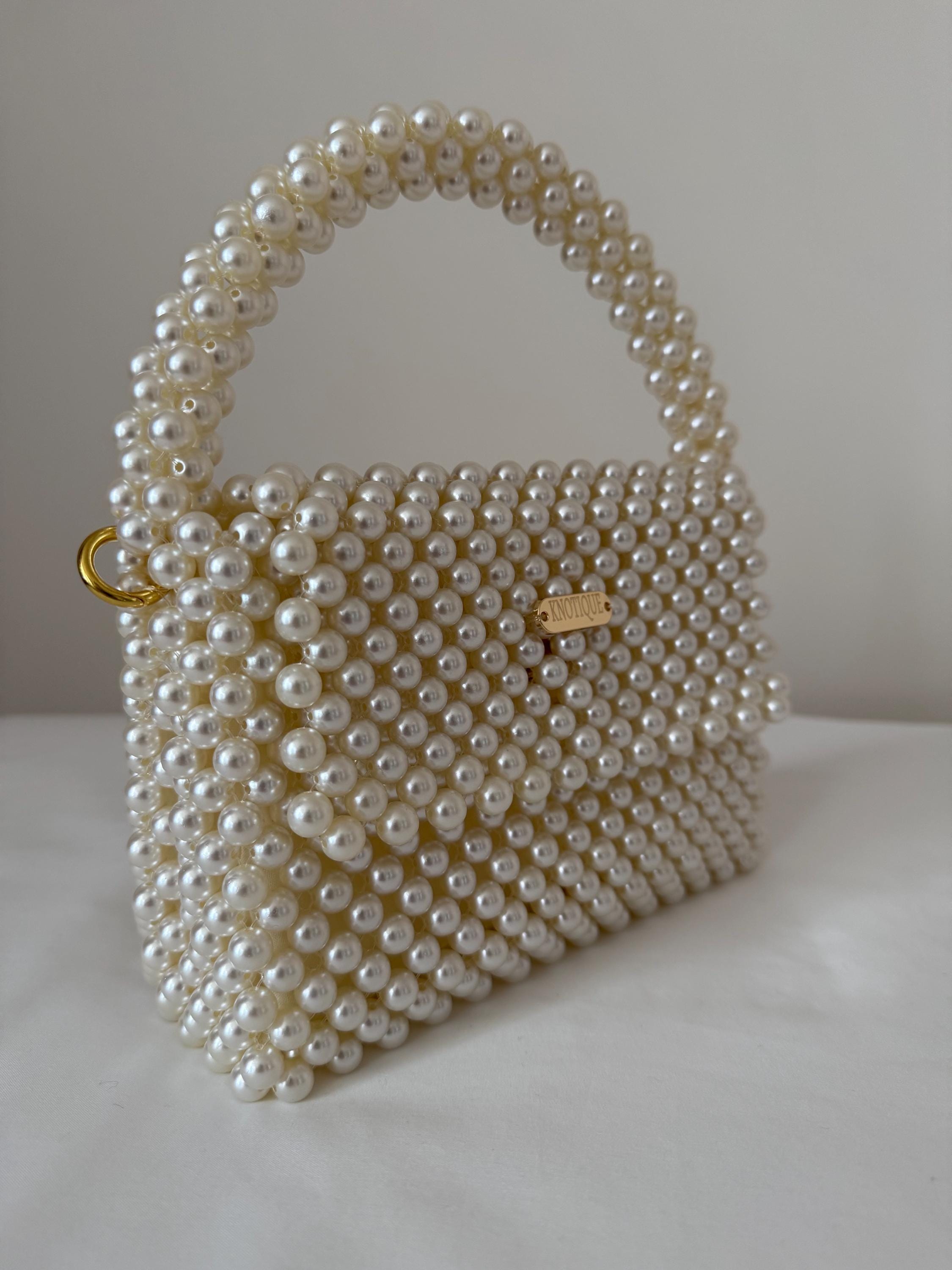 Beads Bag, Pearl Beads Bag, Handmade Bag