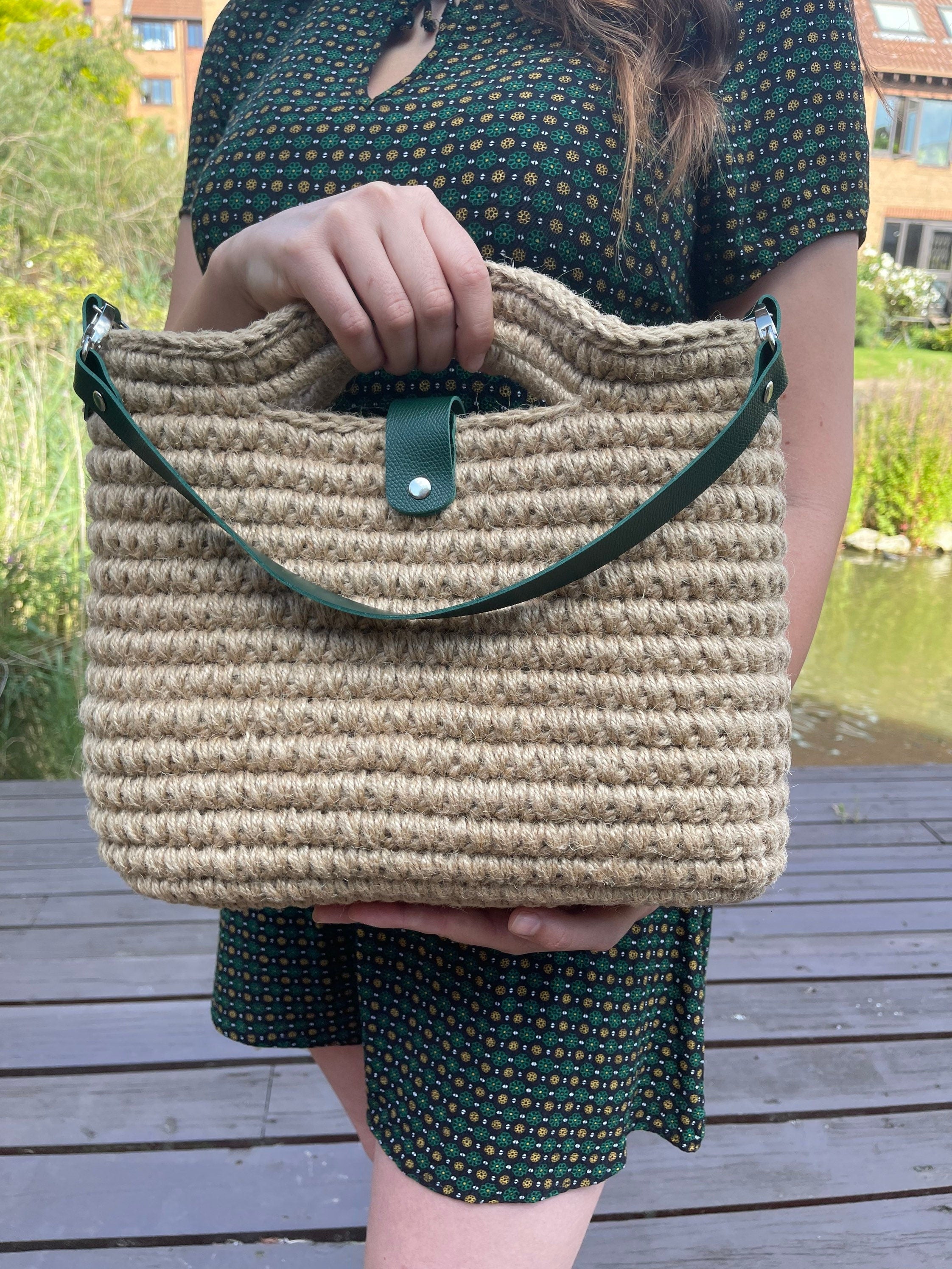 Handmade Summer Tote Bag, Crocheted