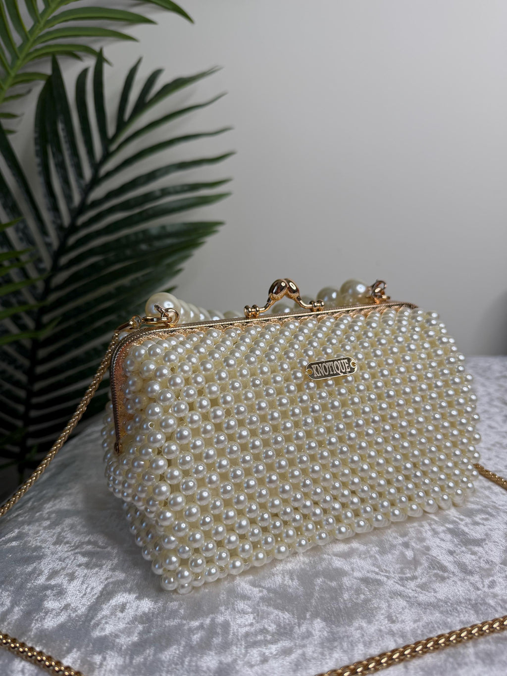 Luxury Pearl Beaded Clutch Bag, Handmade Ivory Evening Bag, Bridal Purse with Pearl Handle, Elegant Wedding Bag, Gift for Her